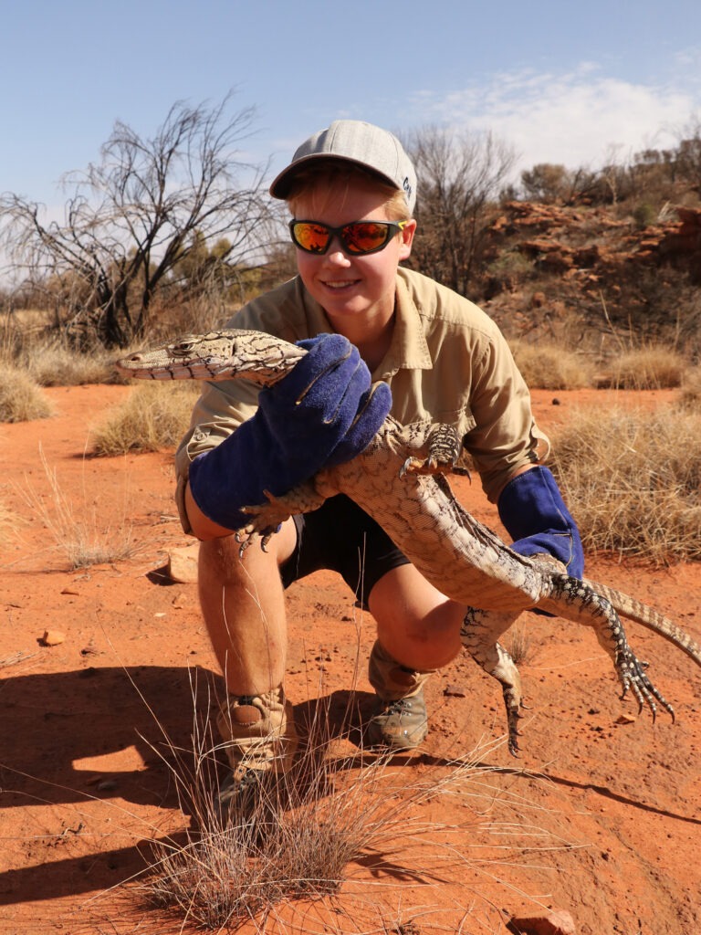 Johanna Schultz mit Lizard