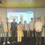 Das Gewinnerteam auf der Bühne bei der Preisverleihung des Bre3DAwards.